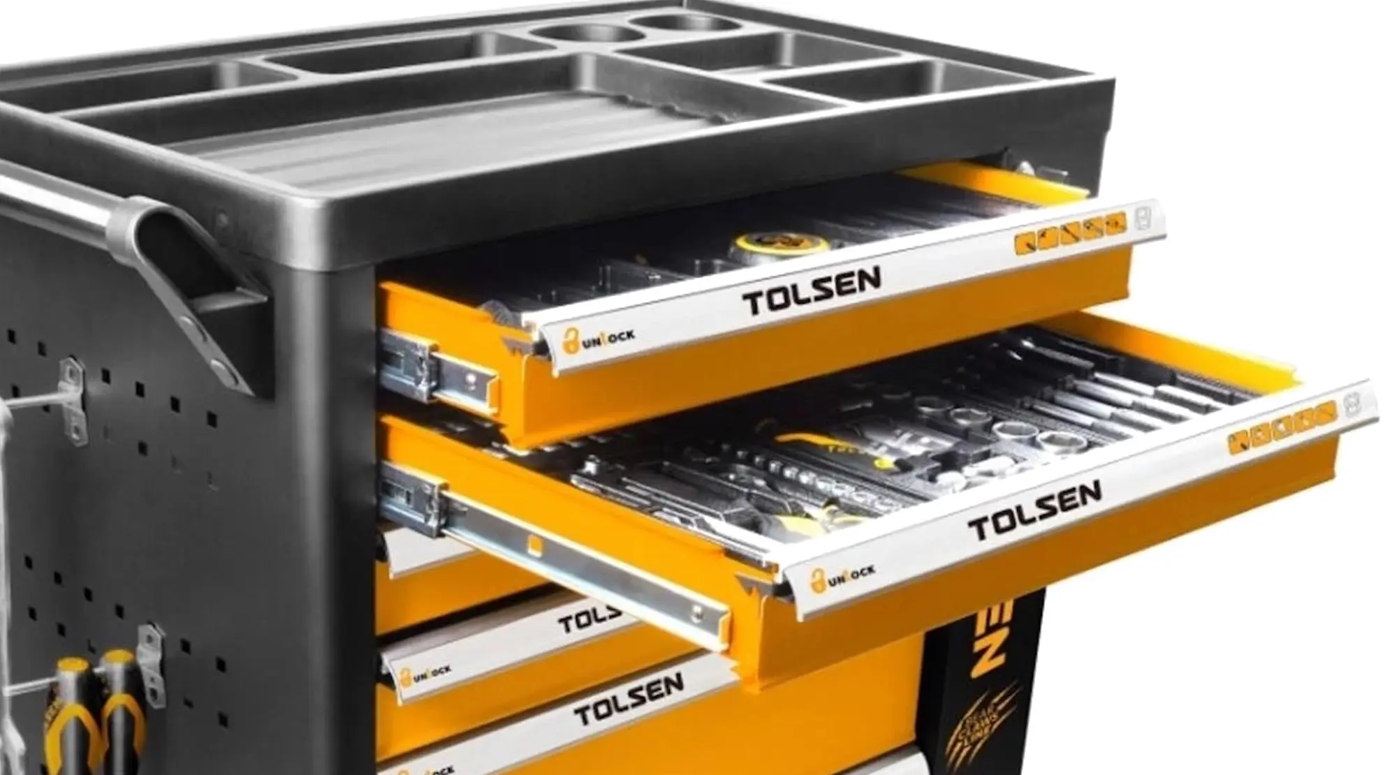 Dulap pentru scule Tolsen 85410 (Black/Yellow)