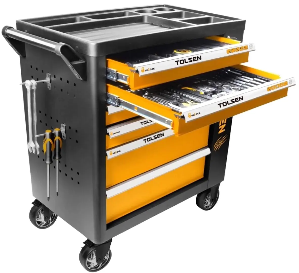 Dulap pentru scule Tolsen 85410 (Black/Yellow)