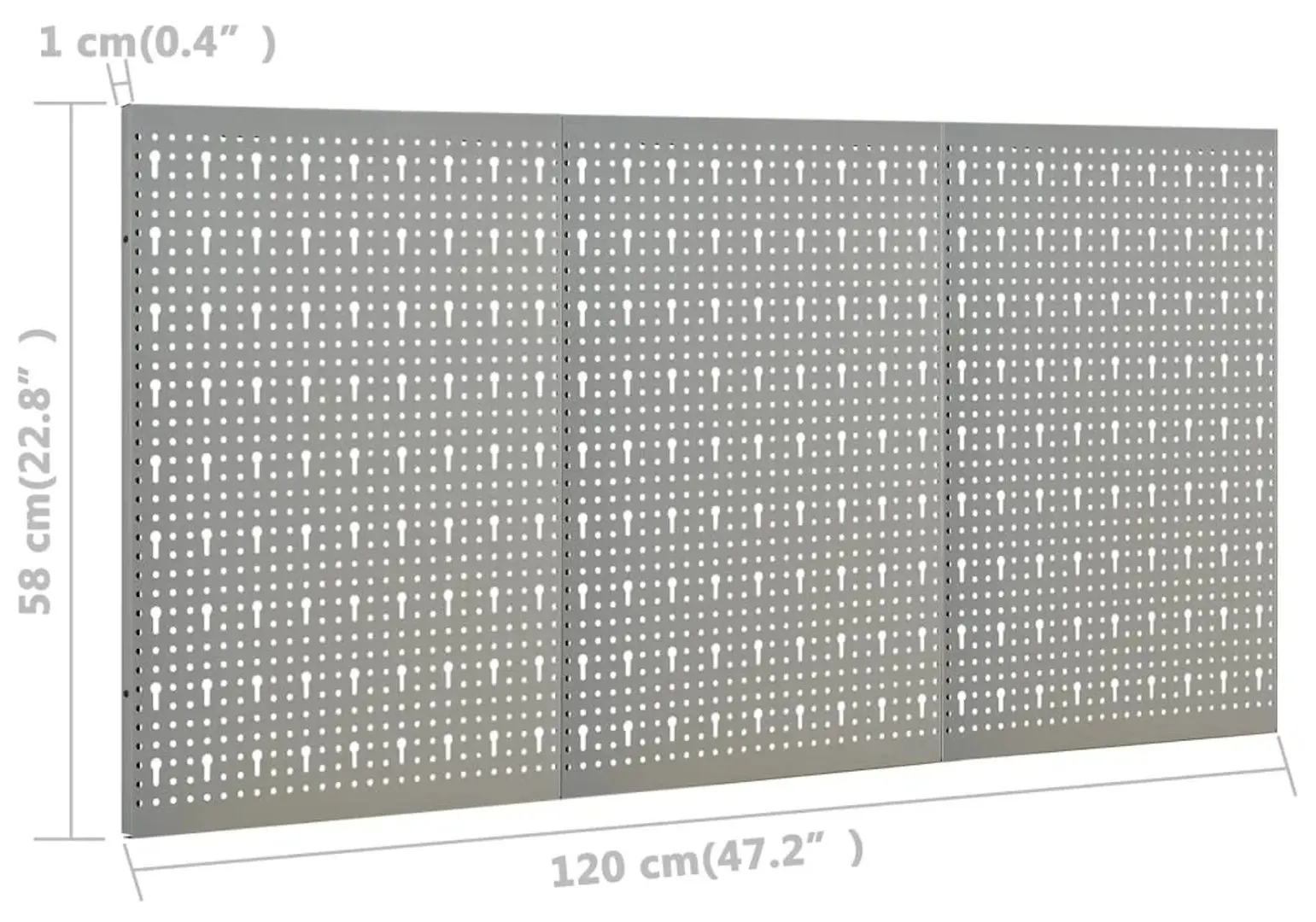 Настенный органайзер VidaXL 145349 (Grey)