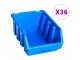 Настенный органайзер VidaXL 146282 (Blue/Black)