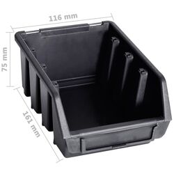 Настенный органайзер VidaXL 146283 (Red/Black) Thumb