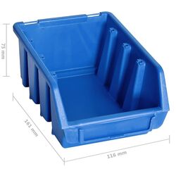 Настенный органайзер VidaXL 150808 (Blue/Black) Thumb