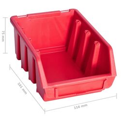 Настенный органайзер VidaXL 150811 (Red/Black) Thumb