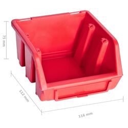 Настенный органайзер VidaXL 150812 (Red/Black) Thumb