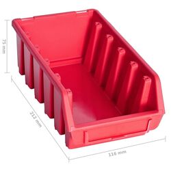 Настенный органайзер VidaXL 150812 (Red/Black) Thumb