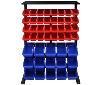 Organizator de scule VidaXL 141403 (Red/Blue)