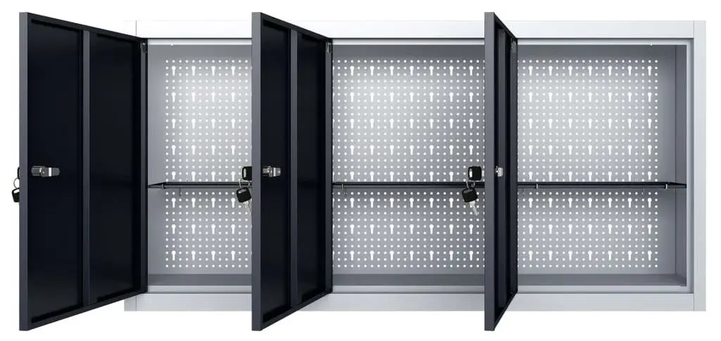 Подвесной шкаф для инструментов VidaXL 145353 (Grey/Black)