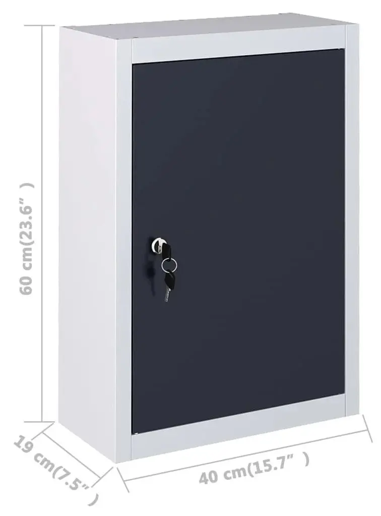 Подвесной шкаф для инструментов VidaXL 145354 (Grey/Black)