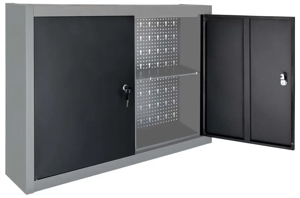 Подвесной шкаф для инструментов VidaXL 145365 (Black/Grey) - 4