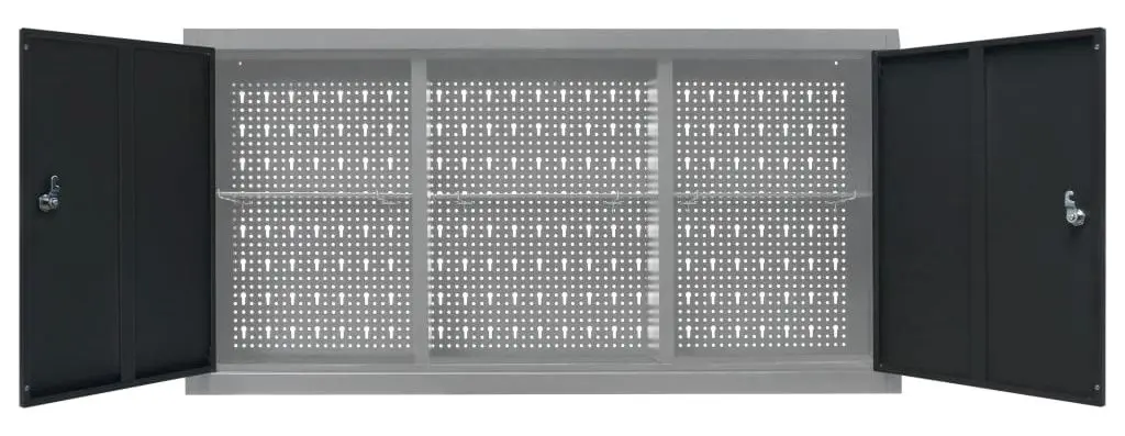 Подвесной шкаф для инструментов VidaXL 145366 (Grey/Black) - 4