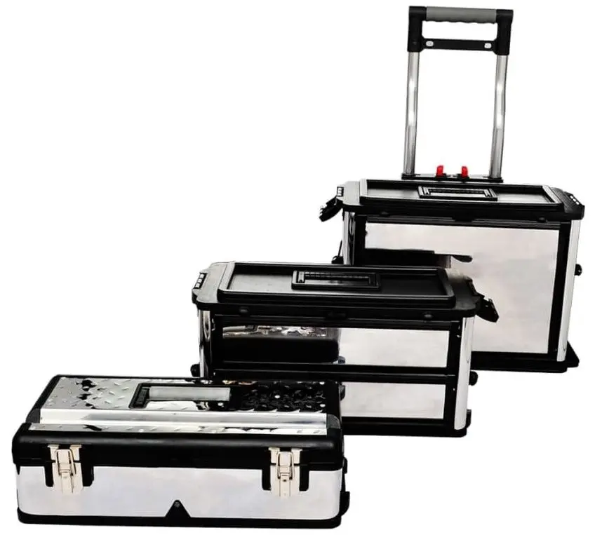 Тележка для инструментов VidaXL 140301 (Silver/Black)