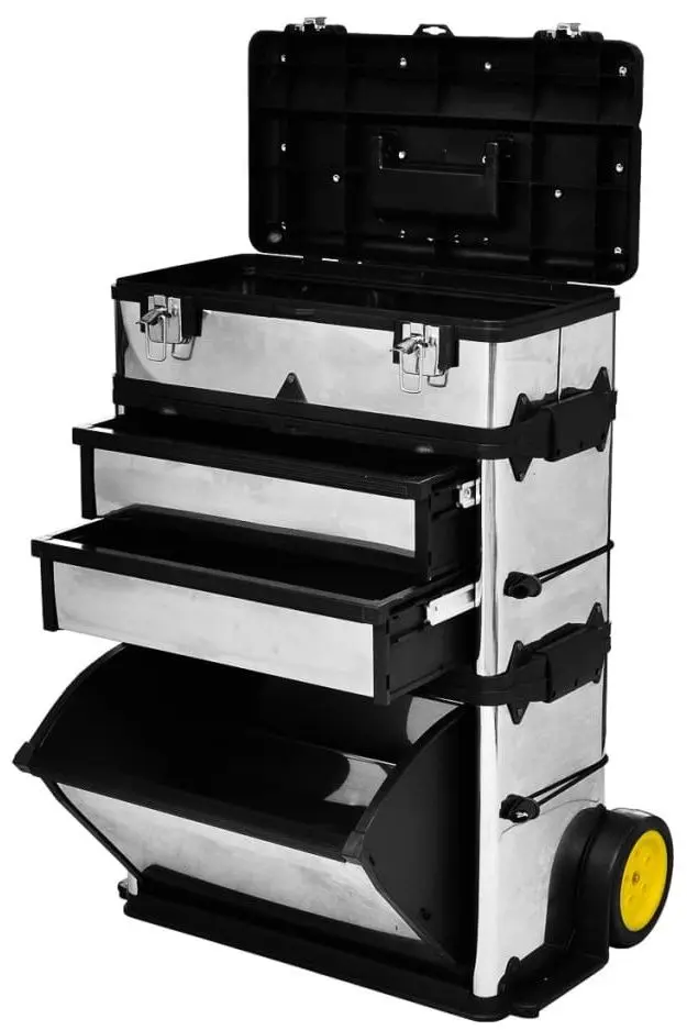 Тележка для инструментов VidaXL 140301 (Silver/Black)