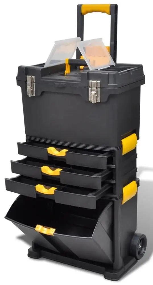 Carucior scule VidaXL 140910 (Black)