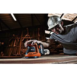 Slefuitor orbital cu acumulator AEG BEX18-125-0 Solo Thumb