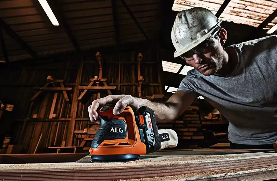 Slefuitor orbital cu acumulator AEG BEX18-125-0 Solo