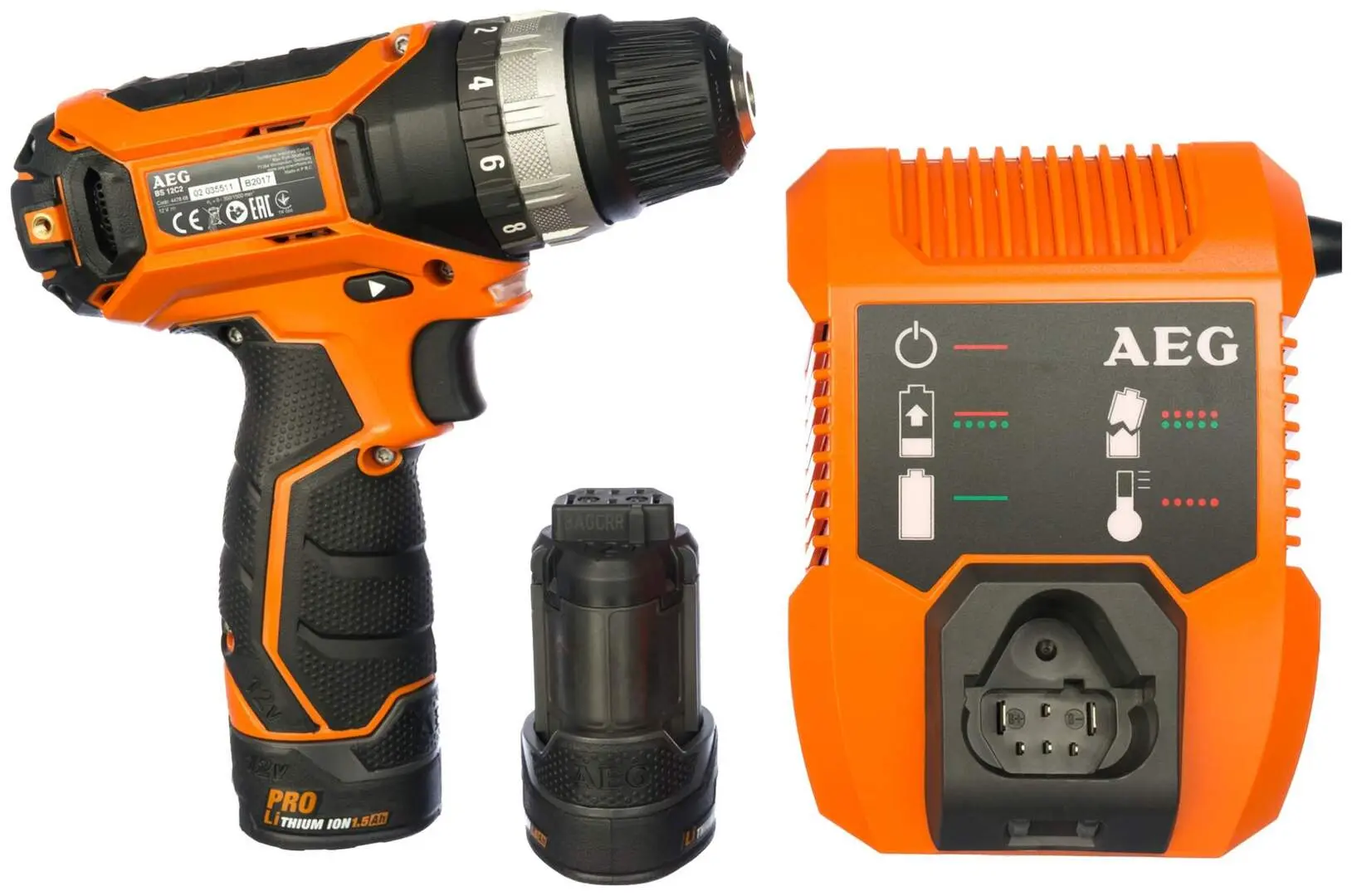 Set de instrumente cu acumulator AEG JP12F2LI-202B