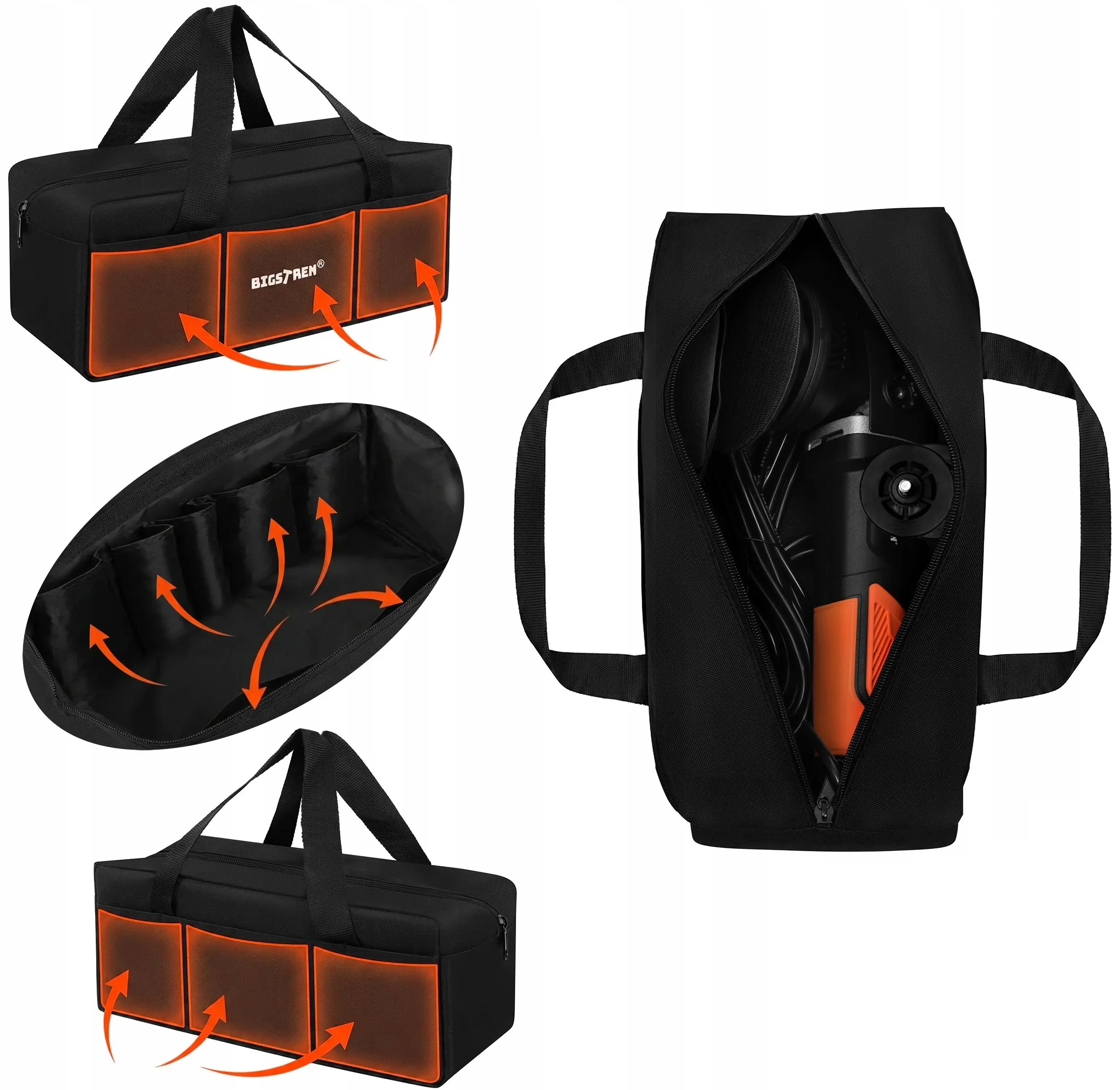 Masina de lustruit Bigstren 27662 (Balck/Orange) - 11