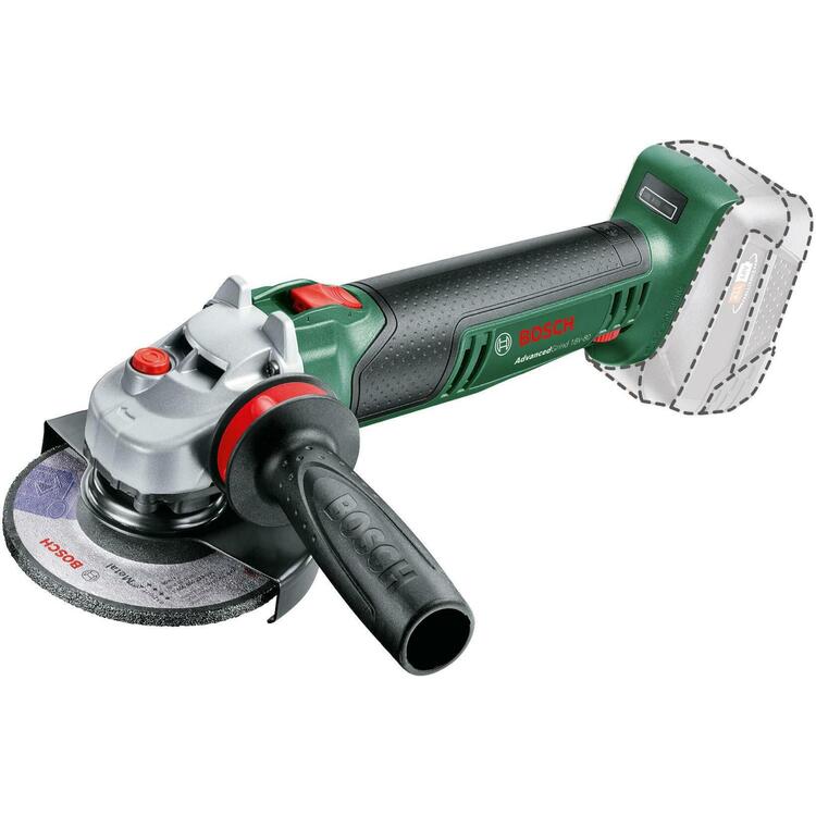 Polizor unghiular pe acumulator Bosch AdvancedGrind 06033E5100, 18V, 125 mm diametru disc, 12.000 RPM, fara acumualtor/incarcator