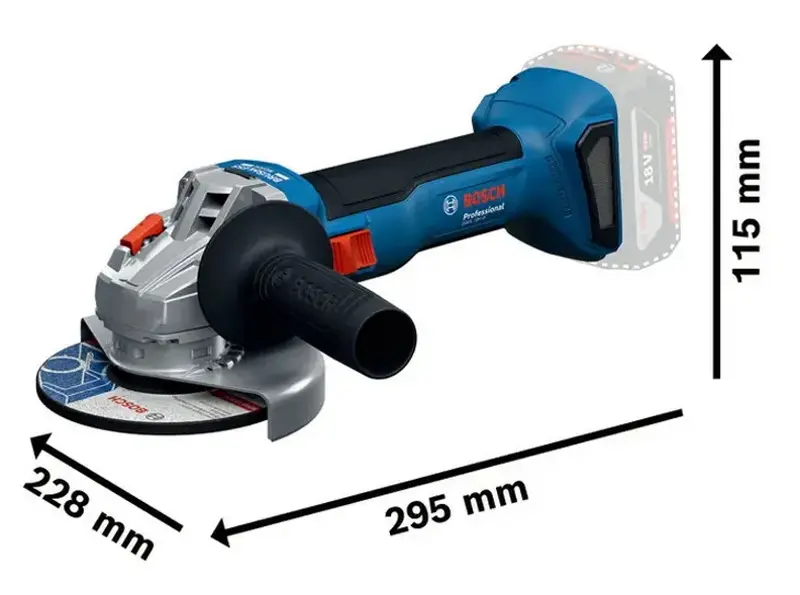 Polizor unghiular cu acumulator Bosch GWS 18V-8 - 2