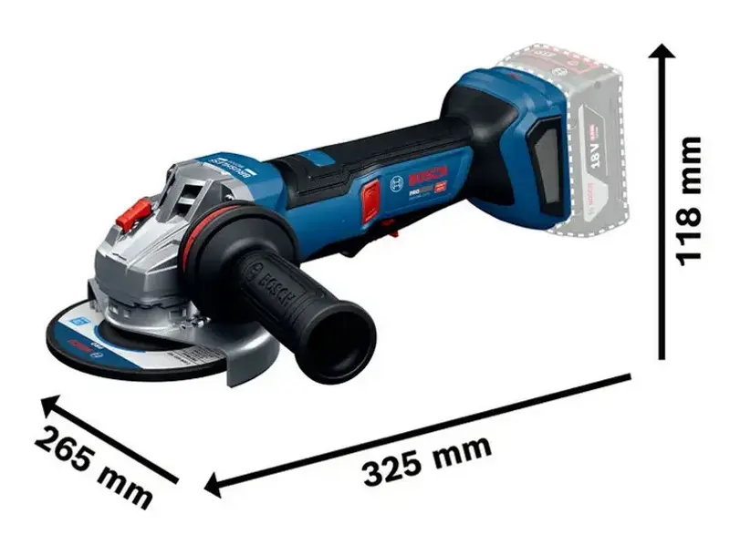 Polizor unghiular cu acumulator Bosch GWS18V-11PS - 2