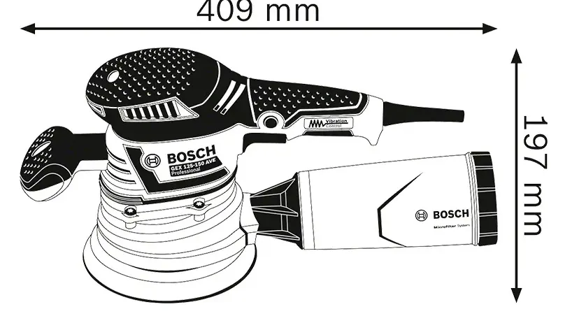 Masina de slefuit excentrica Bosch GEX 40-150 - 3