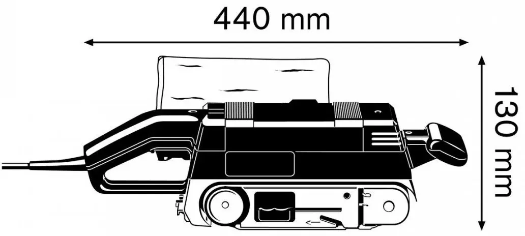 Ленточная шлифмашина Bosch Professional GBS 75 AE - 2