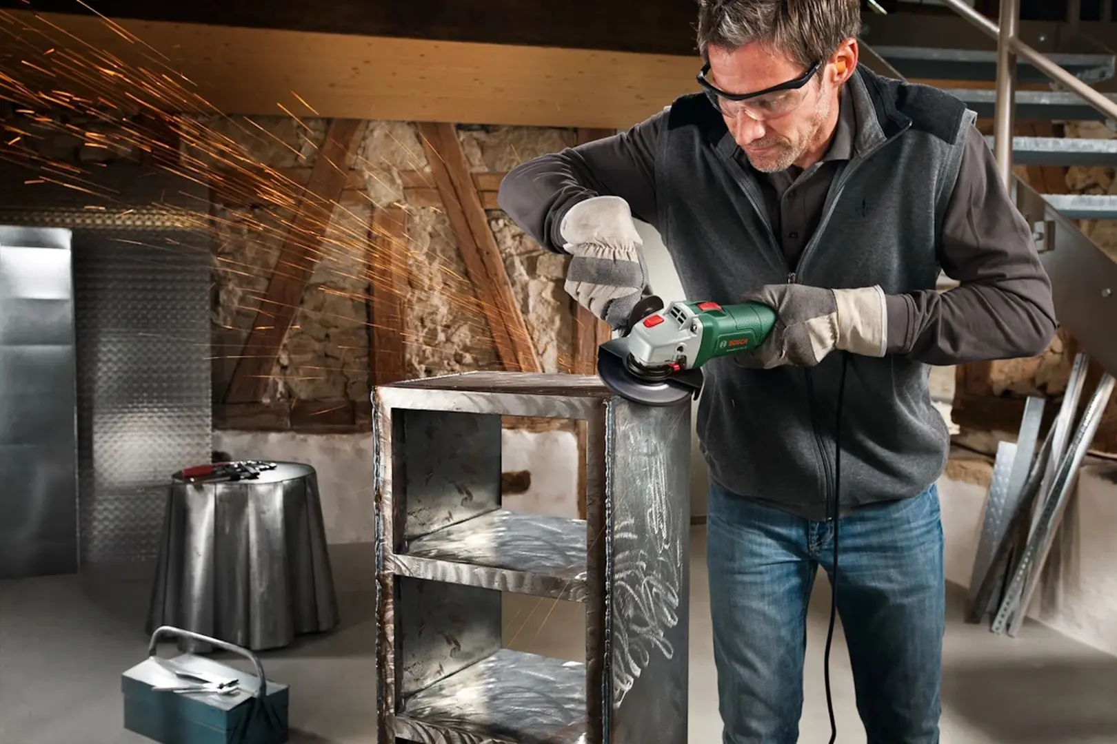 Masina de slefuit unghiulara Bosch UniversalGrind 750-125 (06033E2001)