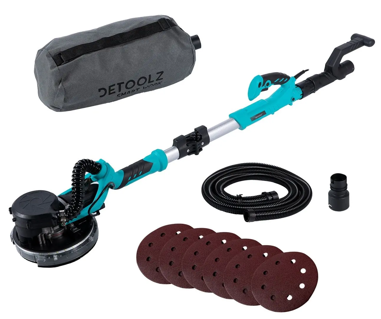 Складная шлифовальная машина с пылесосом Detoolz DZ-C206 (Blue)