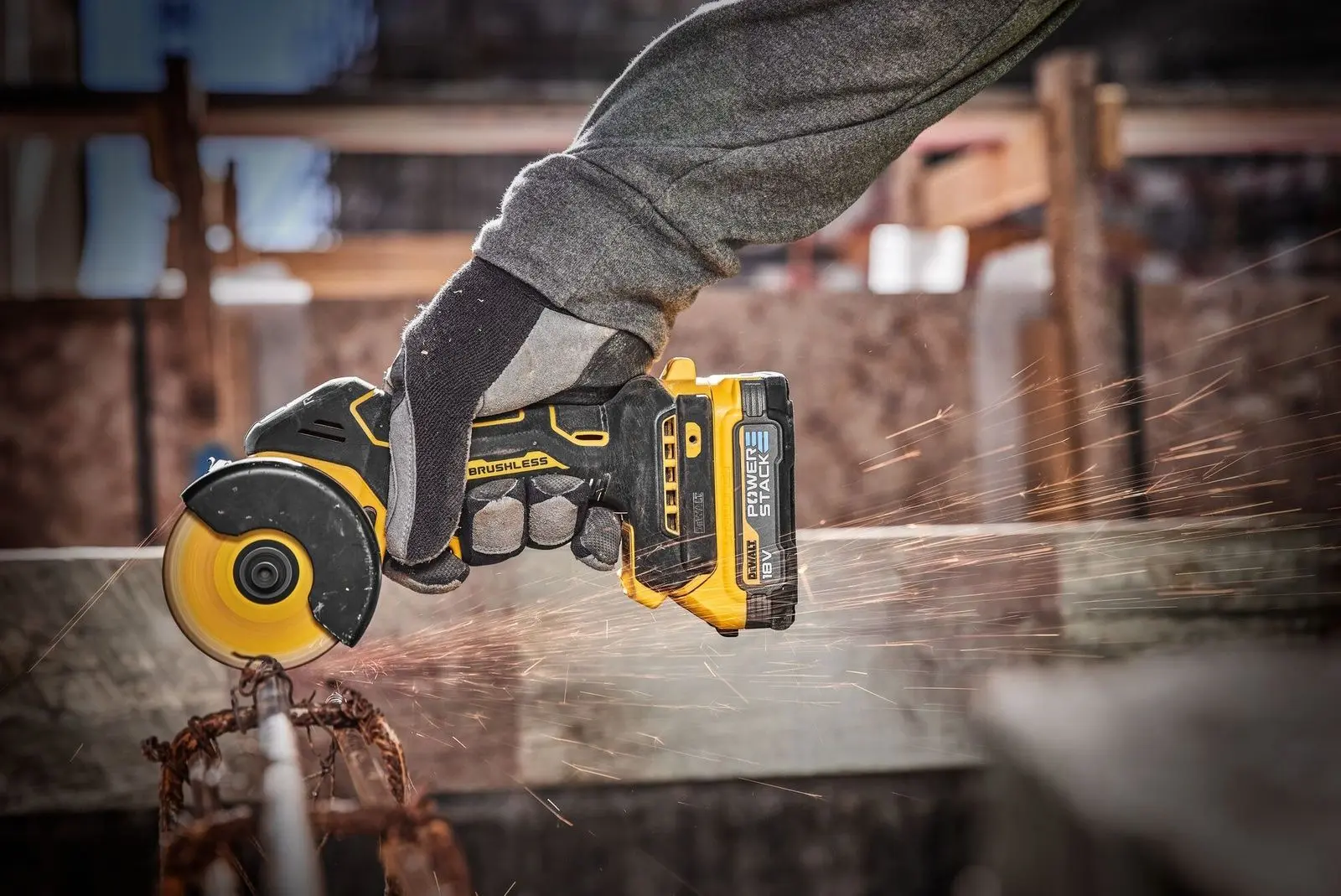 Polizor unghiular cu acumulator DeWalt DCS438N Solo