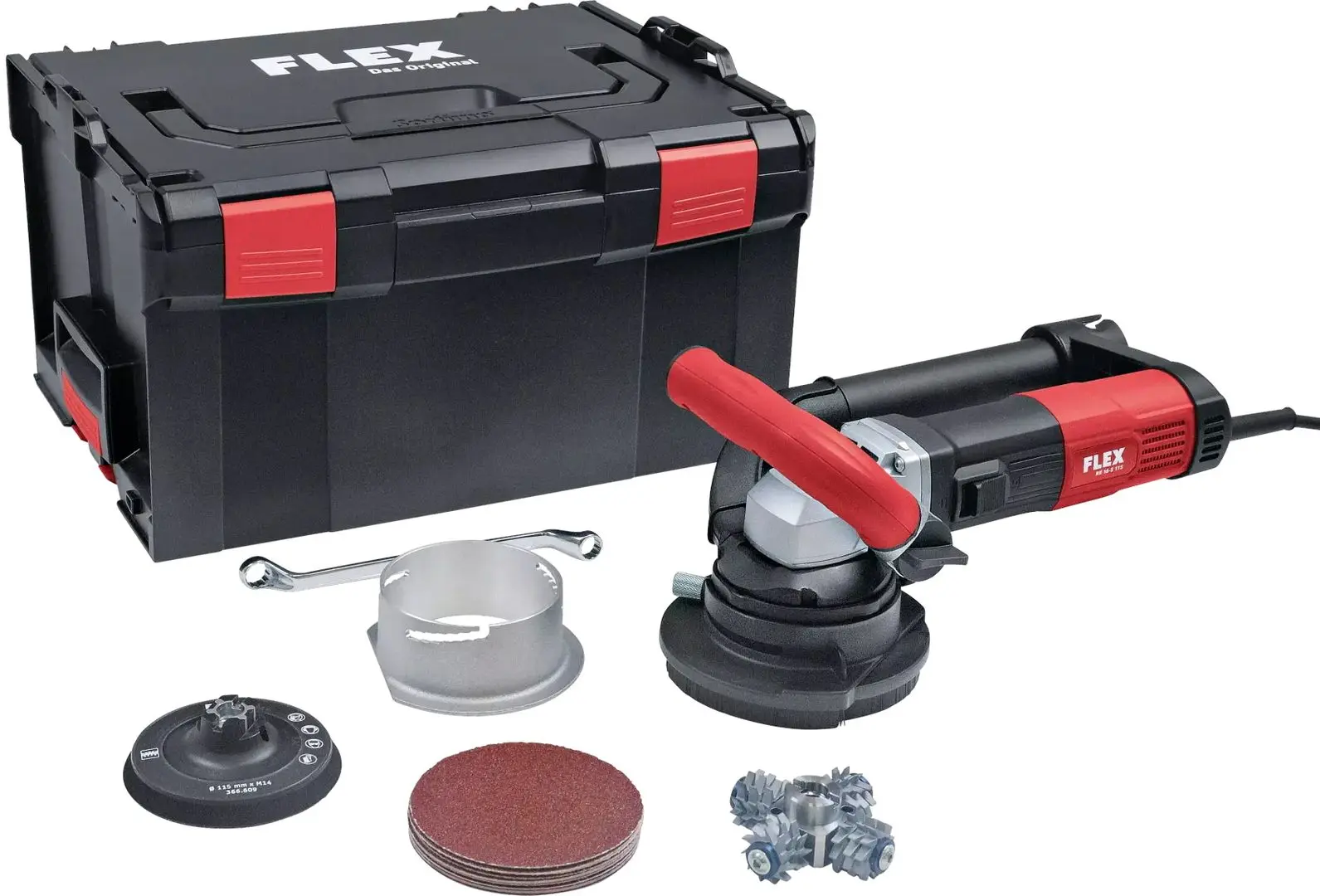 Masina de slefuit multifunctionala Flex RE 16-5 115 Kit 505013