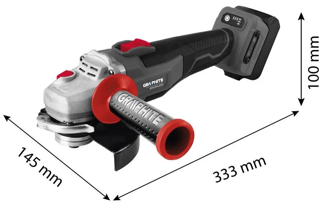 Polizor unghiular cu acumulator Graphite Energy+ 58GE142 Solo