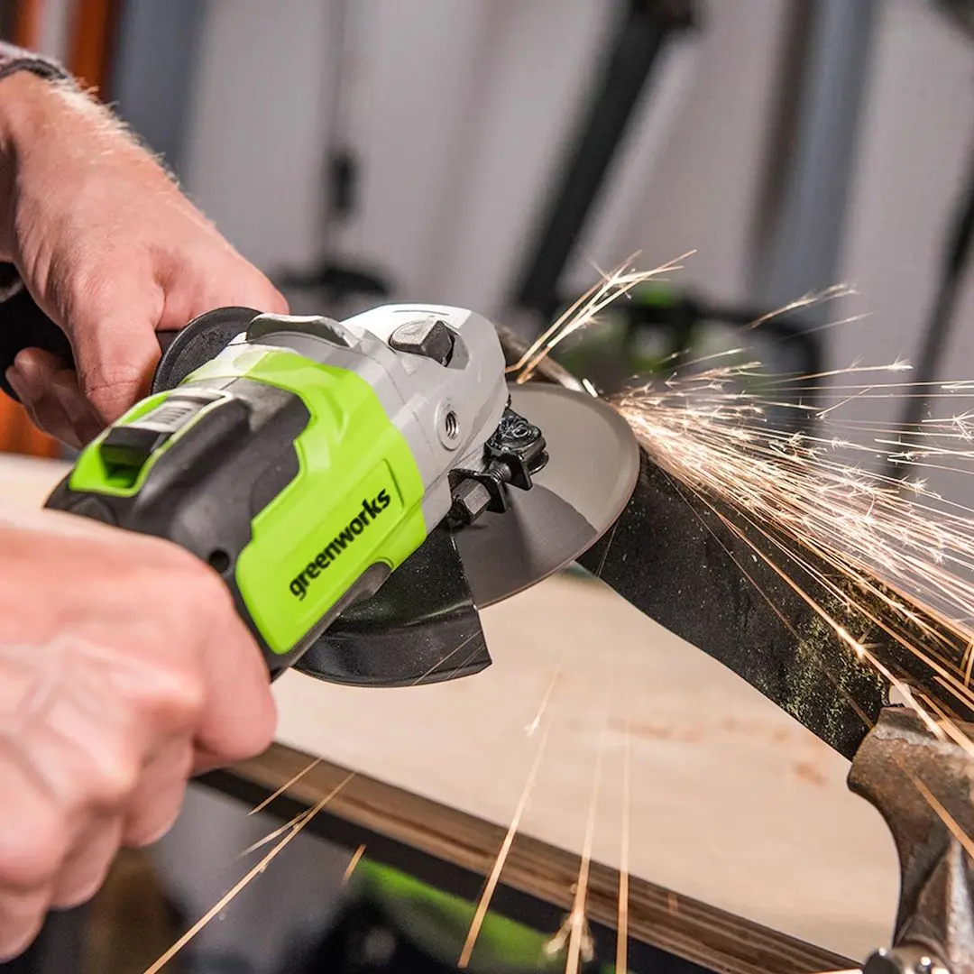 Masina de slefuit unghiulara cu acumulator GreenWorks GD24AG