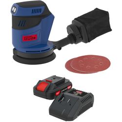 Masina de slefuit excentrica cu acumulator Gude EXS 18-0 + LGAP 18-3020