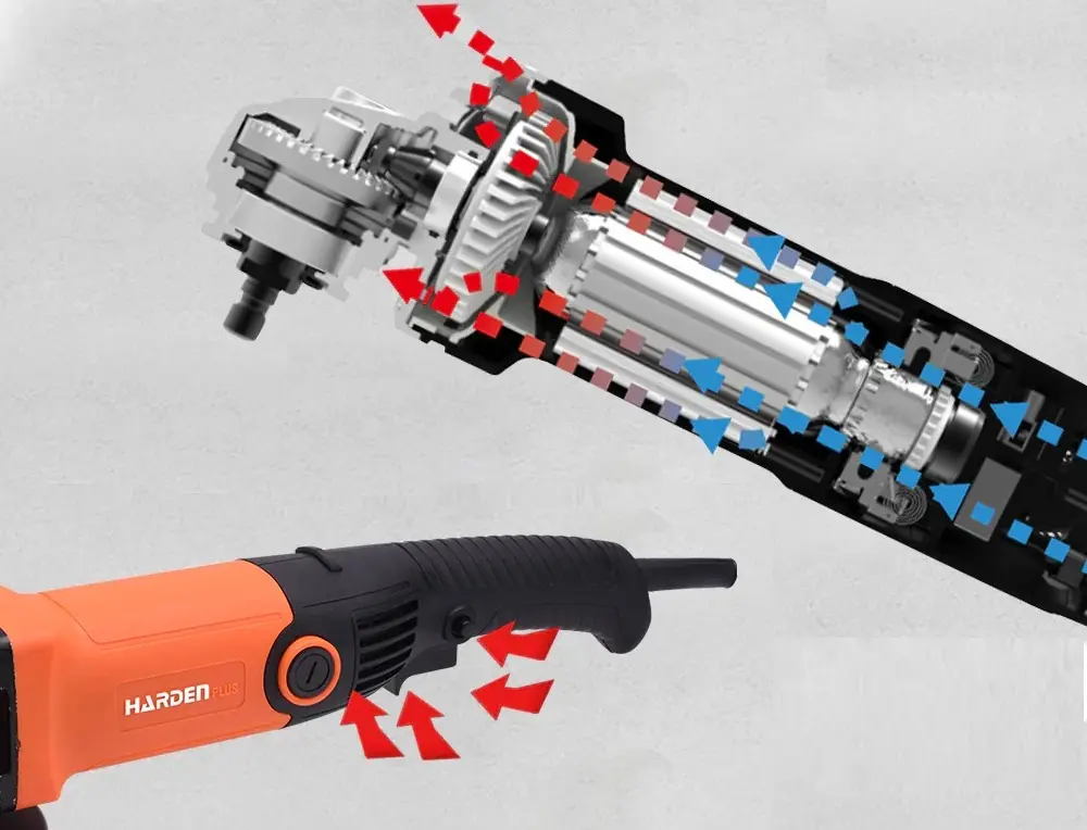 Угловая шлифовальная машина Harden 751052 (Orange/Black)