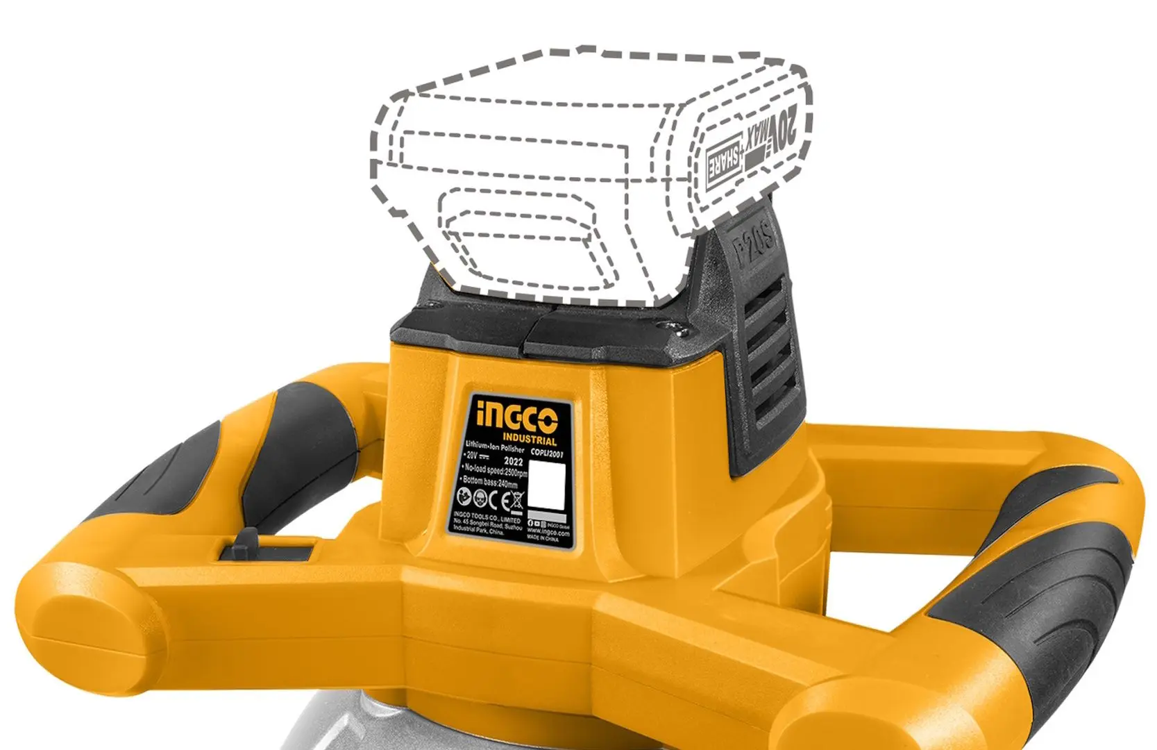 Masina de slefuit unghiulara Ingco Industrial COPLI2001