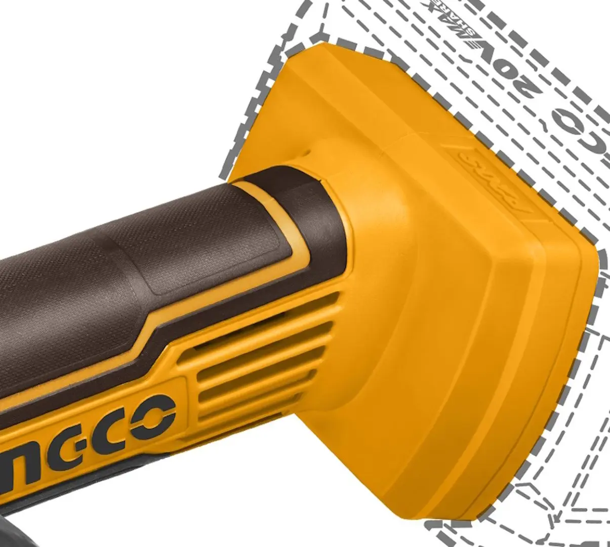 Masina de slefuit unghiulara cu acumulator Ingco Industrial CAGLI7601