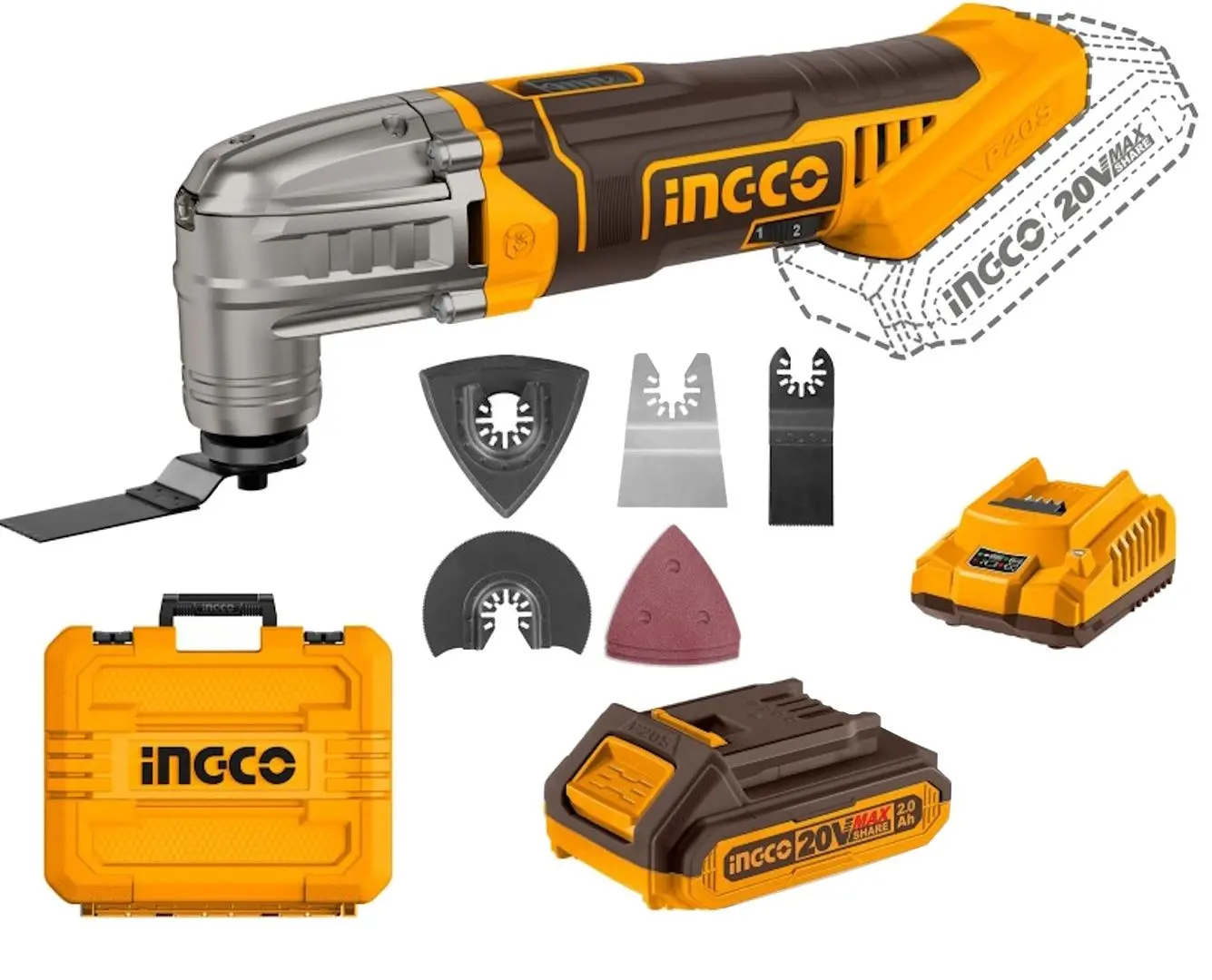 Instrument multifunctional cu acumulator Ingco CMLI20228