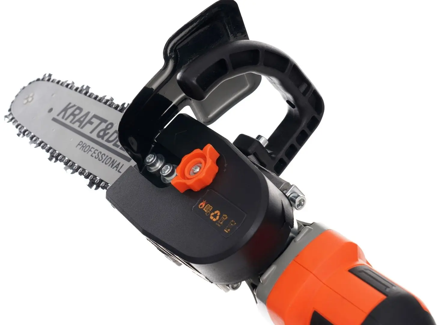 Polizor unghiular cu acumulator + ferestrau cu lant 2in1 Kraft&Dele KD10624