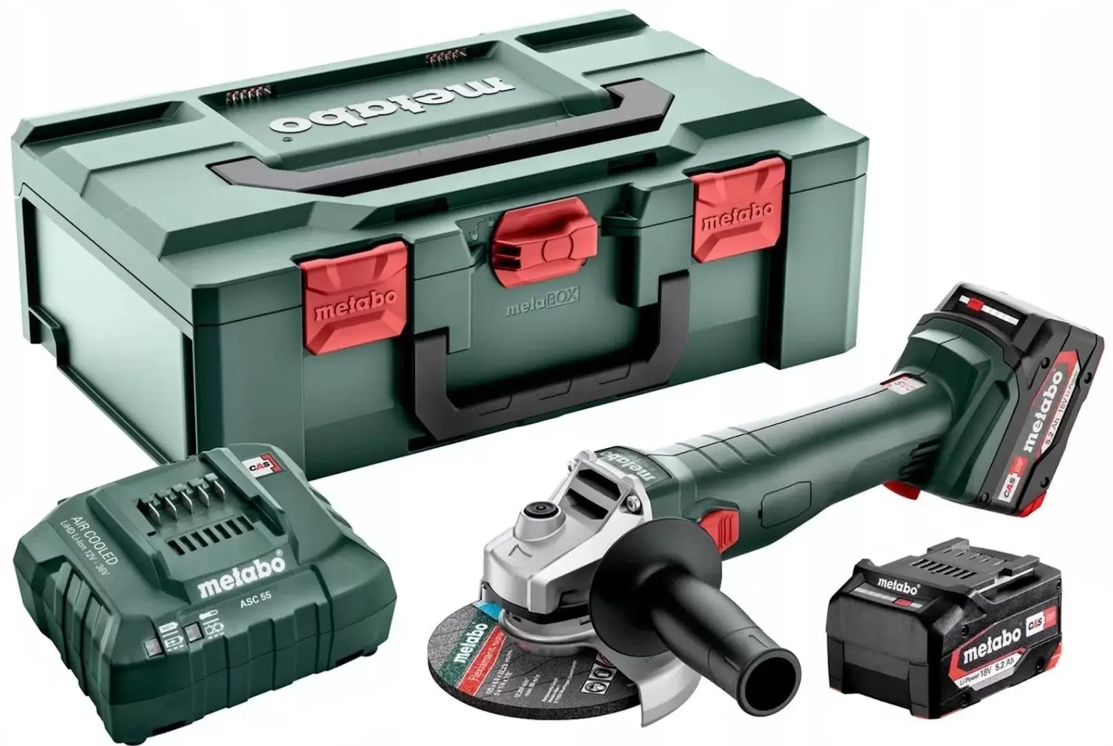 Аккумуляторная углошлифовальная машина Metabo W 18 7-125