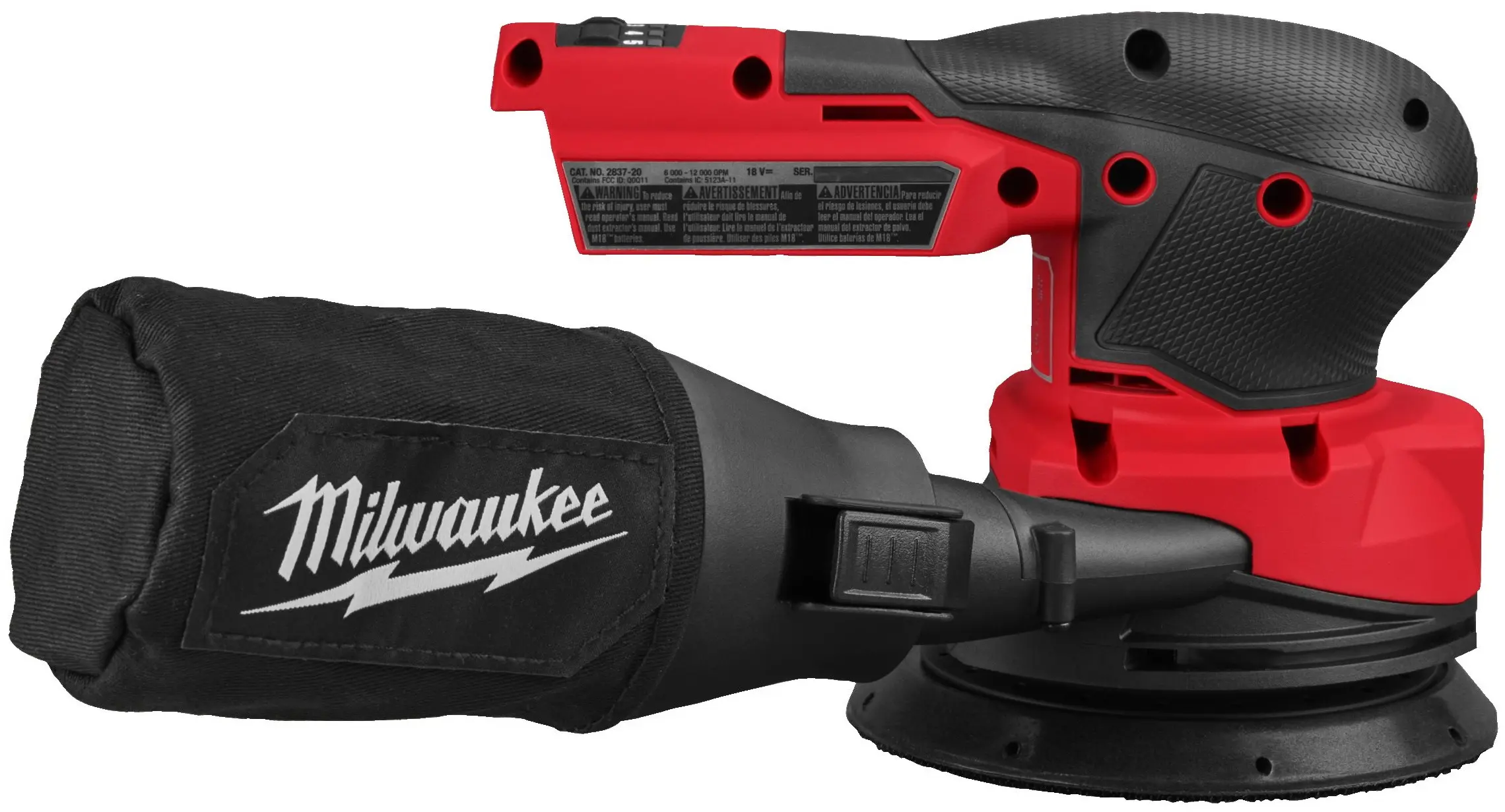 Аккумуляторная эксцентриковая шлифмашина Milwaukee M18 FROS125-0B (4933498253) - 4