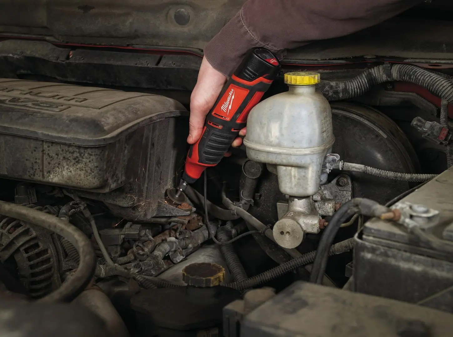 Polizor drept cu acumulator Milwaukee C12 RT-0 Solo