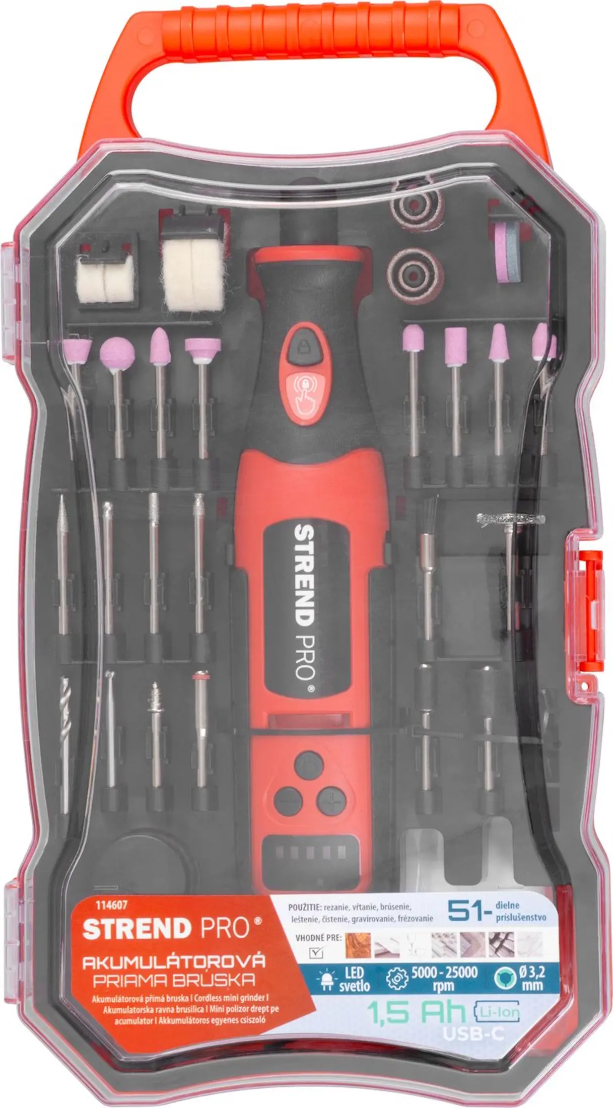 Polizor drept cu acumulator Strend Pro Mini 114607