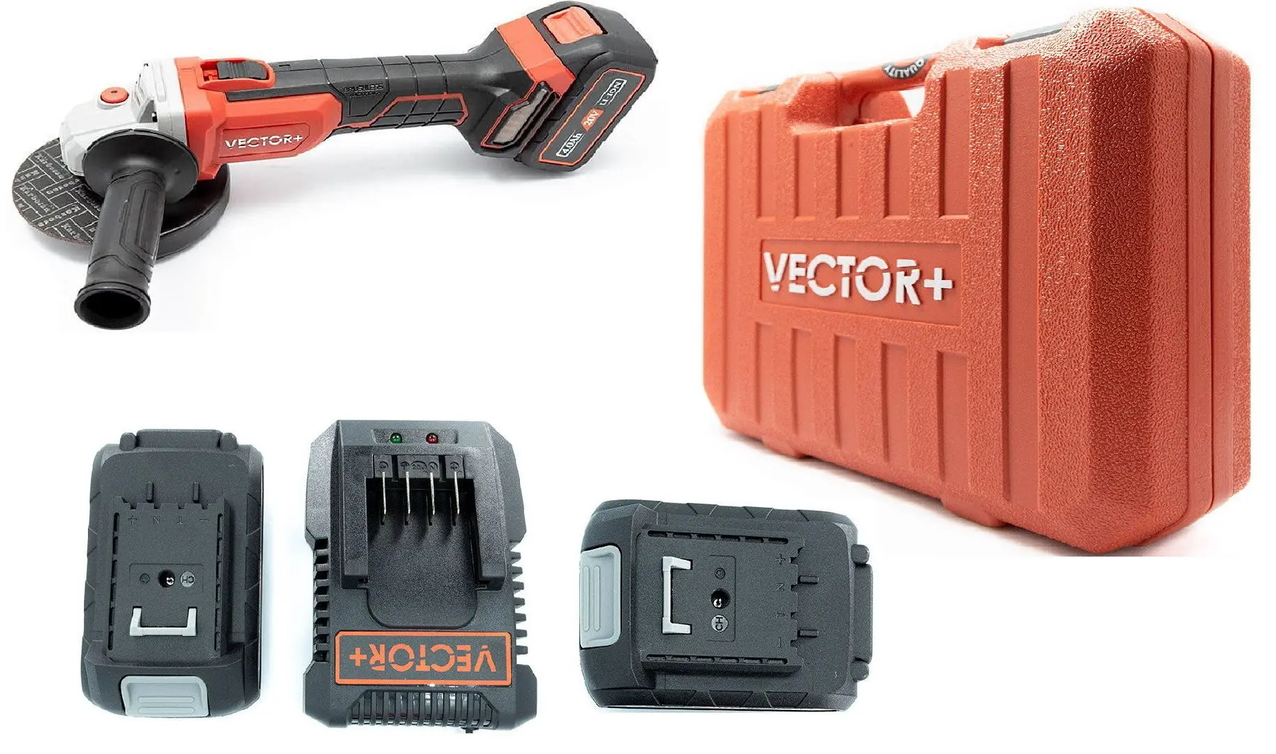 Polizor unghiular cu acumulator Vector+ 20V VEA-2040