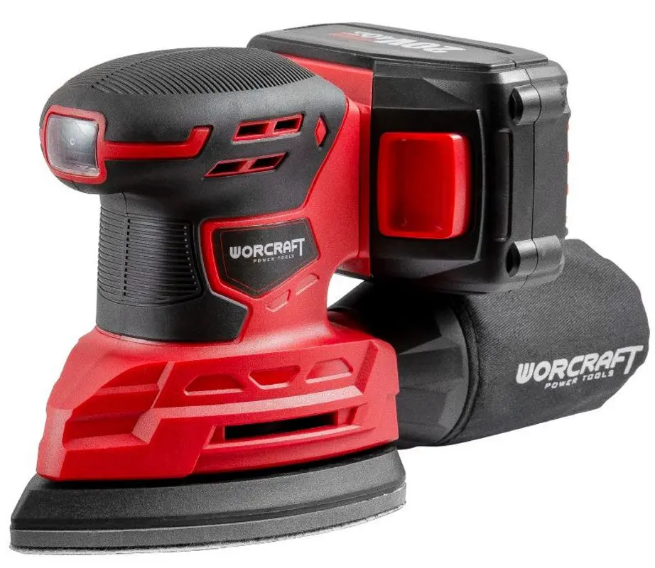 Masina de slefuit cu vibratii cu acumulator Worcraft CPMS-S20Li
