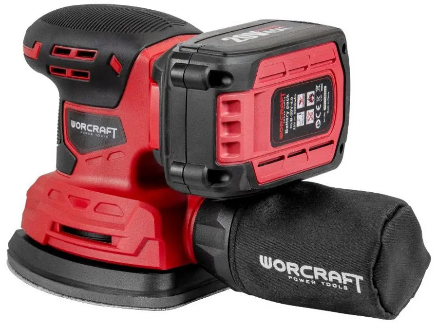 Masina de slefuit cu vibratii cu acumulator Worcraft CPMS-S20Li
