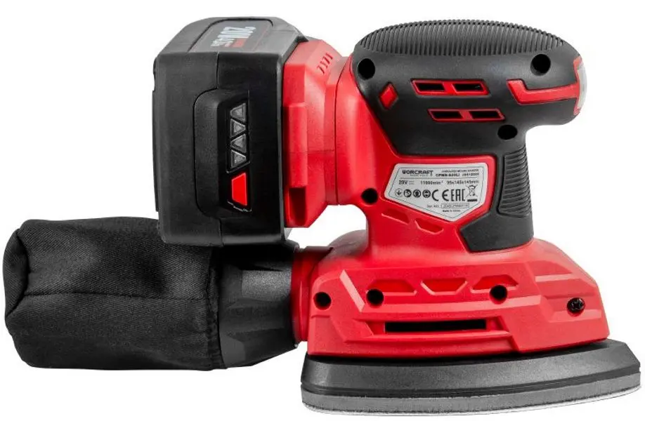 Masina de slefuit cu vibratii cu acumulator Worcraft CPMS-S20Li