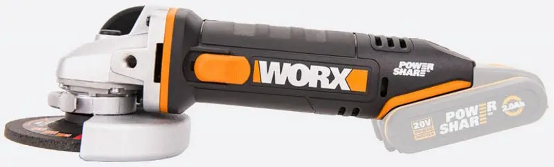 Аккумуляторная угловая шлифмашина Worx WX800.9 - 3