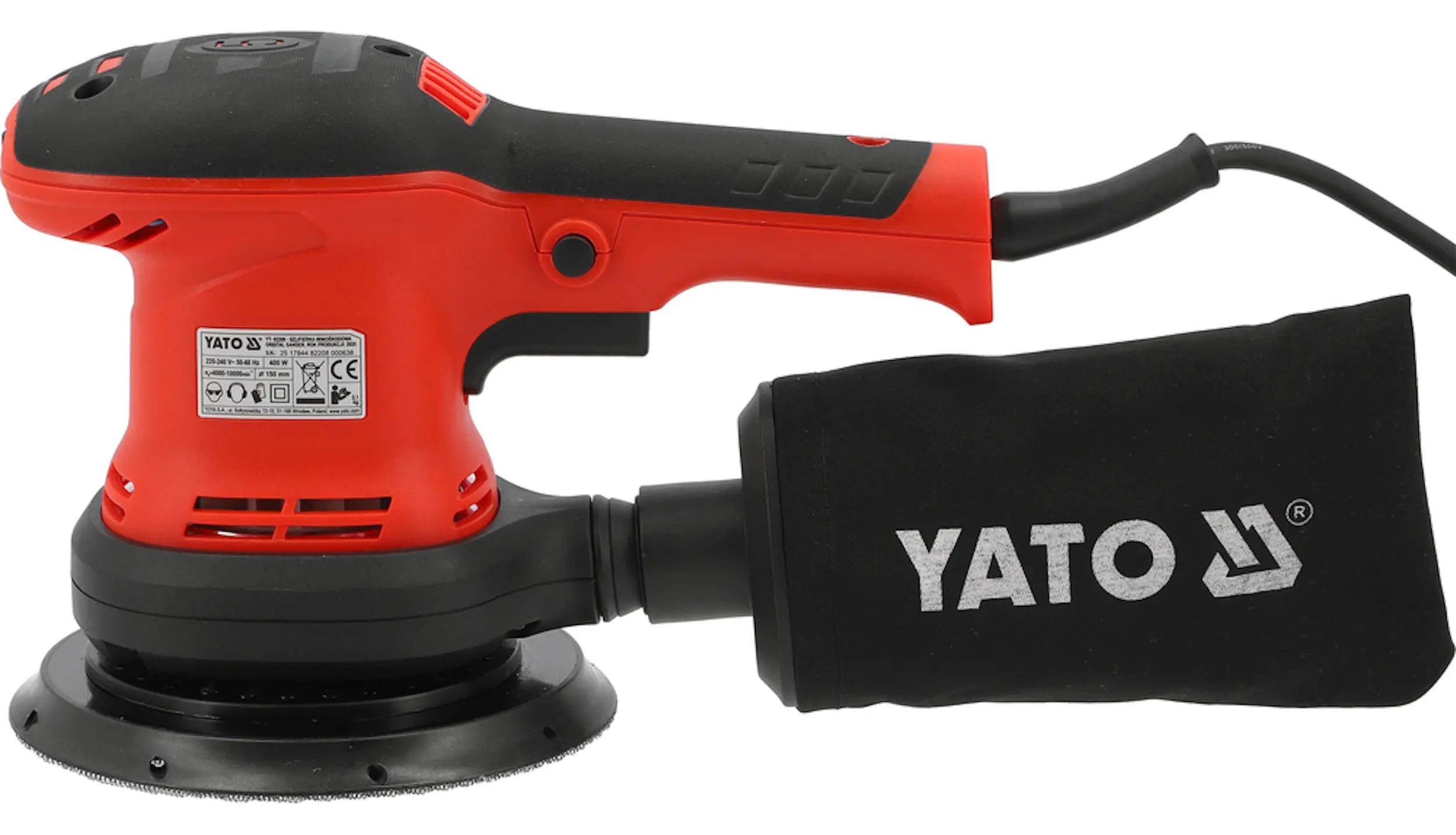 Эксцентриковая шлифмашина Yato YT-82208 - 2