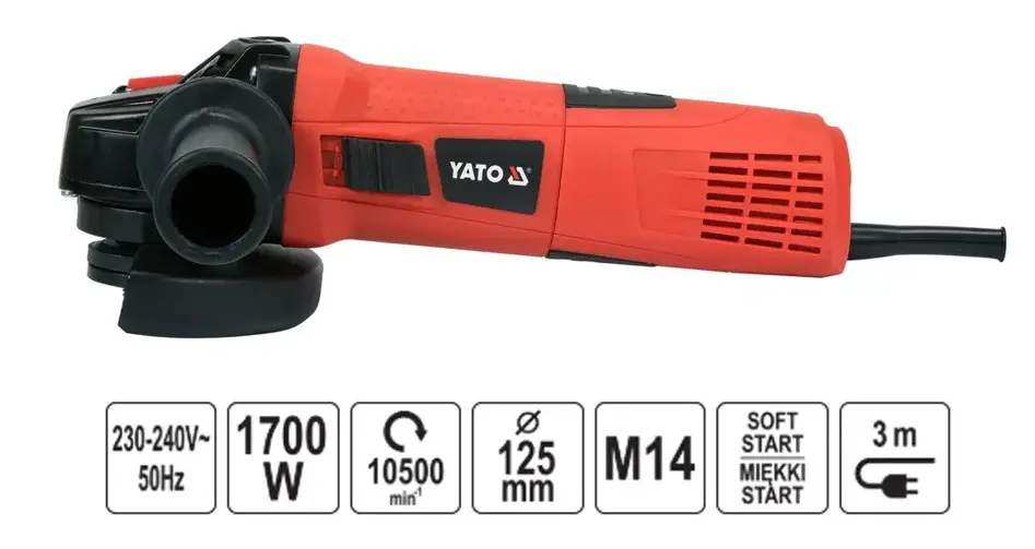 Угловая шлифовальная машина Yato YT821023 - 2