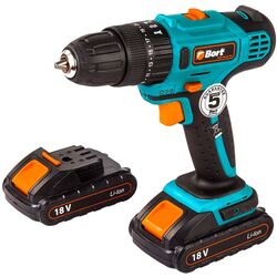 Аккумуляторная дрель-шуруповерт Bort BAB18Ix2Li-FD Set Thumb